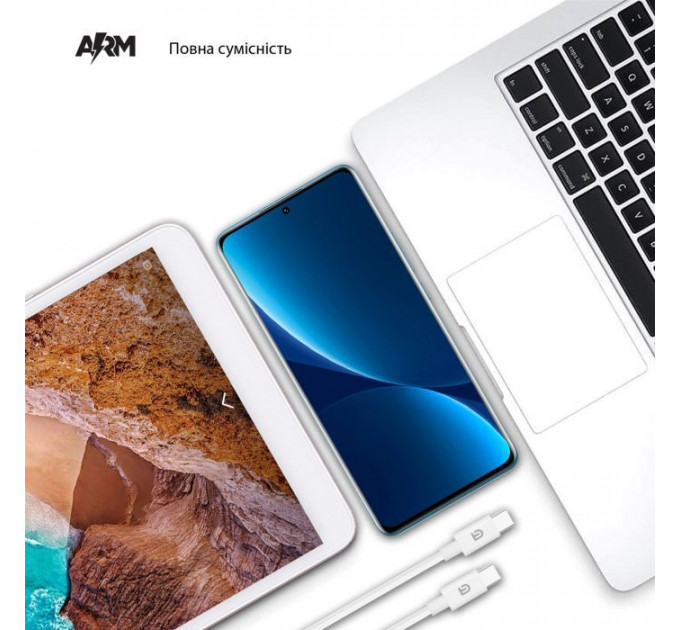Дата кабель USB-C to USB-C 1.2.0m ABMM093L white Armorstandart (ARM64300)