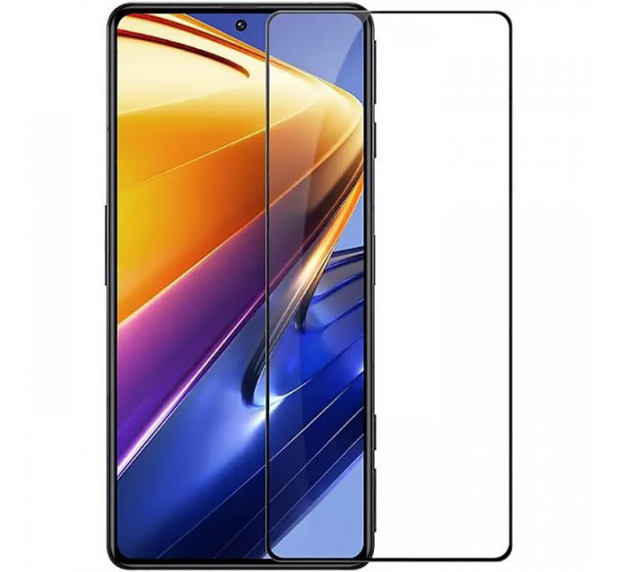 Стекло защитное BeCover Poco F4 Black (709274)