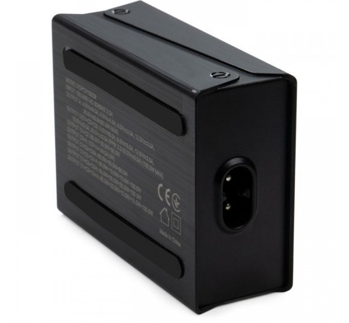 Зарядное устройство Vinga GaN 100W PD+QC 3C1A ports 1.2m Wired Charger (VCPCH100CB)