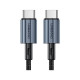 Дата кабель USB-C to USB-C 1.2m USB 2.0 60W Choetech (XCC-1014-BK)