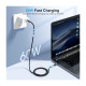 Дата кабель USB-C to USB-C 1.2m USB 2.0 60W Choetech (XCC-1014-BK)