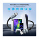 Дата кабель USB-C to USB-C 1.2m USB 2.0 60W Choetech (XCC-1014-BK)