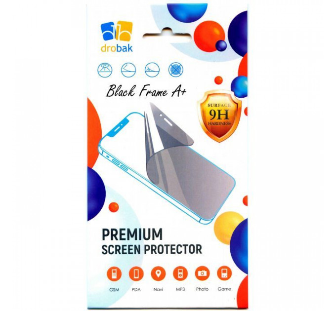 Скло захисне Drobak Samsung Galaxy A24 Black Frame A+ (717169) (717169)