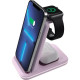 Зарядное устройство для Canyon WS-304 Foldable 3in1 Wireless charger Iced Pink (CNS-WCS304IP)