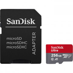 Карта пам/'яті SanDisk 256GB microSDXC class 10 UHS-I Ultra (SDSQUAC-256G-GN6MA)