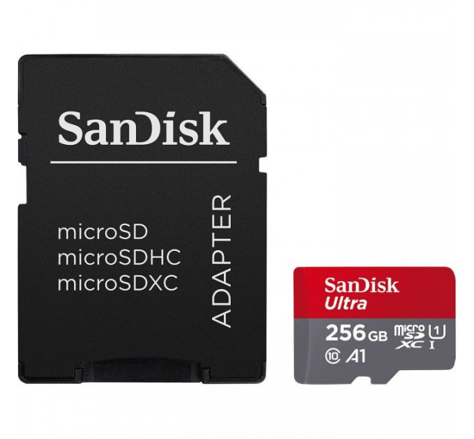 Карта пам/'яті SanDisk 256GB microSDXC class 10 UHS-I Ultra (SDSQUAC-256G-GN6MA)