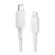 Дата кабель USB 2.0 AM to Lightning 0.9m White Anker (A81B5H21\/A81B5G21)