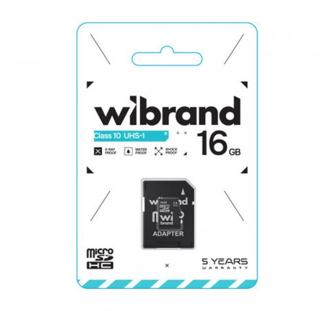 Карта пам/'яті Wibrand 16GB microSD class 10 UHS-I (WICDHU1\/16GB-A)