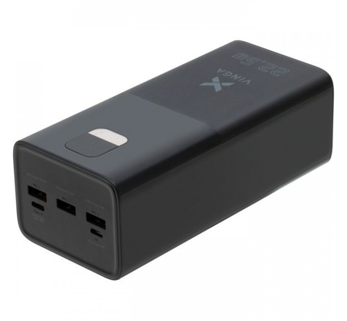 Батарея универсальная Vinga 40000 mAh 22.5W Display Black (VPBB4022)
