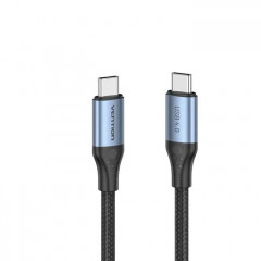 Дата кабель USB-C to USB-C 1.0m Thunderbolt 4 240W (50V\/5A) 8K60Hz Gray Aluminum Alloy VENTION (TAVHF)