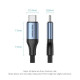 Дата кабель USB-C to USB-C 1.0m Thunderbolt 4 240W (50V\/5A) 8K60Hz Gray Aluminum Alloy VENTION (TAVHF)