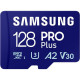 Карта памяти Samsung 128 GB microSDXC Pro Plus UHS-I U3 V30 A2 Class 10 + SD-adapter (MB-MD128SA\/EU)