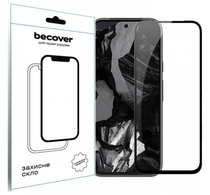 Стекло защитное BeCover Google Pixel 8a Black (711663)