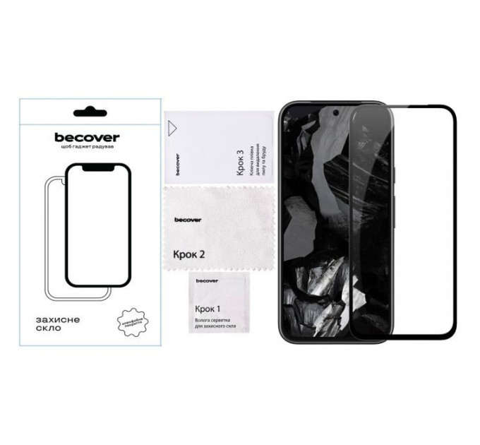 Стекло защитное BeCover Google Pixel 8a Black (711663)