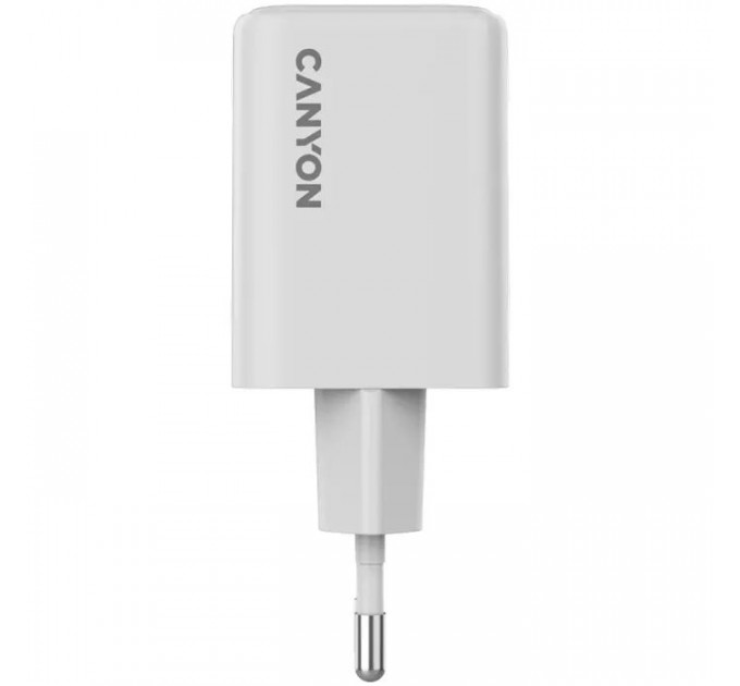 Зарядное устройство для Canyon CU45CC GaN 45W 2xPD EU White (CNS-CUW45CC)