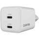 Зарядное устройство для Canyon CU45CC GaN 45W 2xPD EU White (CNS-CUW45CC)