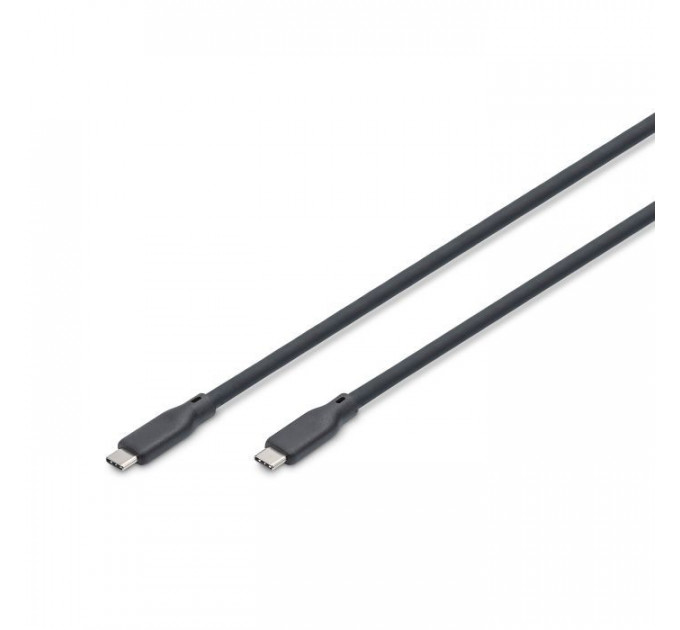 Дата кабель USB-C to USB-C 1.0m USB 4.0 Gen3 40G 240W 8K silicone black Digitus (AK-300344-010-S)