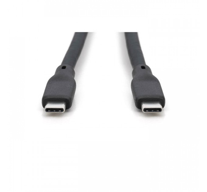 Дата кабель USB-C to USB-C 1.0m USB 4.0 Gen3 40G 240W 8K silicone black Digitus (AK-300344-010-S)