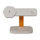 Зарядний пристрій Canyon wireless charger HEXAGON WCS-310 3in1 LightGrey\/Orange (CNS-WCS310LGOR)