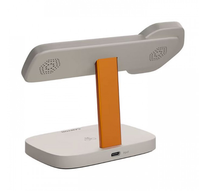Зарядний пристрій Canyon wireless charger HEXAGON WCS-310 3in1 LightGrey\/Orange (CNS-WCS310LGOR)