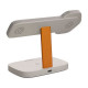 Зарядний пристрій Canyon wireless charger HEXAGON WCS-310 3in1 LightGrey\/Orange (CNS-WCS310LGOR)