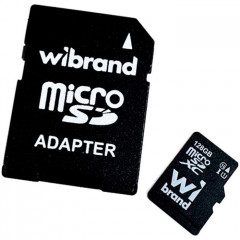 Карта пам/'яті Wibrand 128GB microSD class 10 (WICDHU1\/128GB-A)