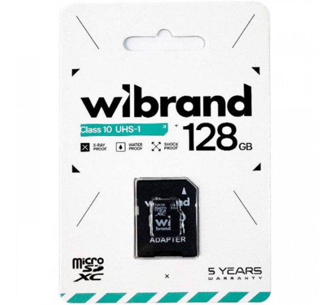 Карта памяти Wibrand 128GB microSD class 10 (WICDHU1\/128GB-A)