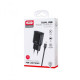 Зарядний пристрій XO L92C (2USB\/2.4A) + USB - Lightning Чорний (XO-L92C-L)