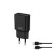 Зарядний пристрій XO L92C (2USB\/2.4A) + USB - Lightning Чорний (XO-L92C-L)