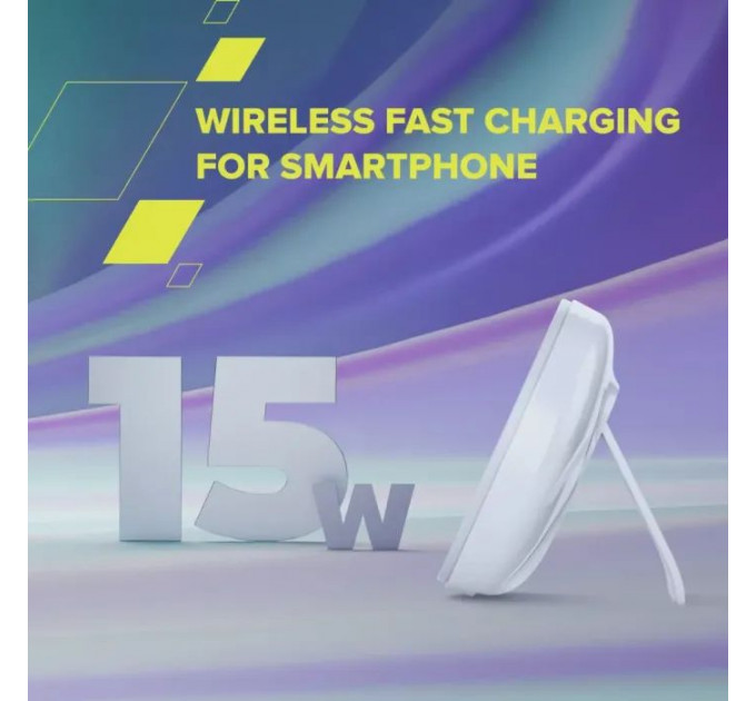 Зарядное устройство Canyon Wireless Charger WS-105 15W Qi2 White (CNS-WCS105W)