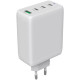 Зарядний пристрій Canyon CU100ACC GaN 100W 3xPD 1xQC EU White (CNS-CUW100ACC)