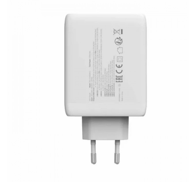 Зарядний пристрій Canyon CU100ACC GaN 100W 3xPD 1xQC EU White (CNS-CUW100ACC)