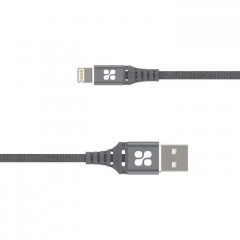 Дата кабель USB 2.0 AM to Lightning 1.2m grey Promate (nervelink-i.grey)