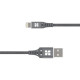 Дата кабель USB 2.0 AM to Lightning 1.2m grey Promate (nervelink-i.grey)