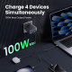 Зарядное устройство для Ugreen 4xUSB 100W (3xUSB-C+USB-A) Gan Nexode Fast Charger Grey X565 (35043)