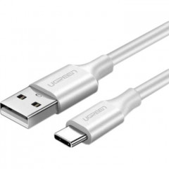 Дата кабель USB 2.0 AM to USB-C 0.5m 3.0A (18W) Nickel Plating US287 White Ugreen (60120) Дата кабель USB 2.0 AM to USB-C 0.5m 3.0A (18W) Nickel Plating US287 White Ugreen (60120)