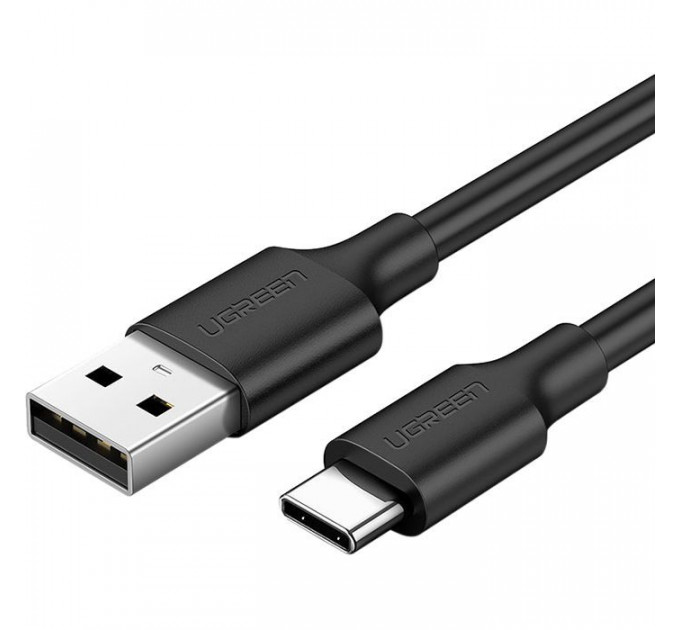 Дата кабель USB 2.0 AM to USB-C 0.5m 3.0A (18W) Nickel Plating US287 Black Ugreen (60115)
