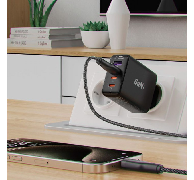 Дата кабель USB 2.0 AM to USB-C 1.2m 3.0A Acefast (6974316282693)