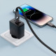 Дата кабеля USB-C + USB-A to USB-C 1.2m 3.0A zink alloy C13-04 Black Acefast (6974316282334)