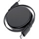 Дата кабель USB-C to USB-C 0.8m 60W dual retraction C13-03 Black Acefast (6974316280132)