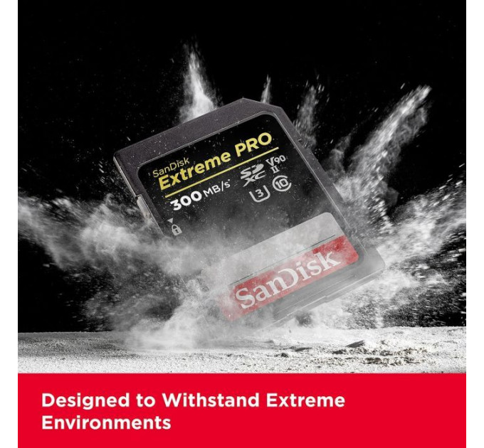 Карта пам/'яті SanDisk 128GB SD class 10 UHS-II U3 V90 Extreme Pro (SDSDXDM-128G-GN4IN)