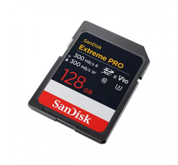 Карта пам/'яті SanDisk 128GB SD class 10 UHS-II U3 V90 Extreme Pro (SDSDXDM-128G-GN4IN)