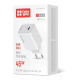 Зарядное устройство ColorWay GaN Mini 45W PD Port PPS USB-C white (CW-CHS057PD-WT)