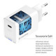 Зарядное устройство ColorWay GaN Mini 45W PD Port PPS USB-C white (CW-CHS057PD-WT)