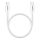 Дата кабель USB-C to USB-C 1.0m 60W Magnet Braided White Canyon (CND-CCMG60AB15W)