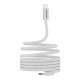 Дата кабель USB-C to USB-C 1.0m 60W Magnet Braided White Canyon (CND-CCMG60AB15W)