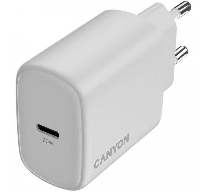 Зарядное устройство для Canyon OnCharge 250 25W 1xPD EU White (CNE-CHA250-01) Зарядное устройство для Canyon OnCharge 250 25W 1xPD EU White (CNE-CHA250-01)