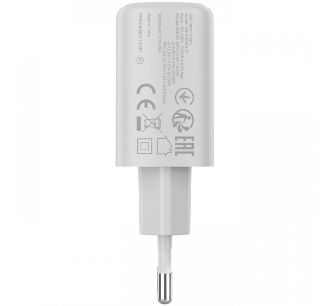 Зарядное устройство для Canyon OnCharge 250 25W 1xPD EU White (CNE-CHA250-01)