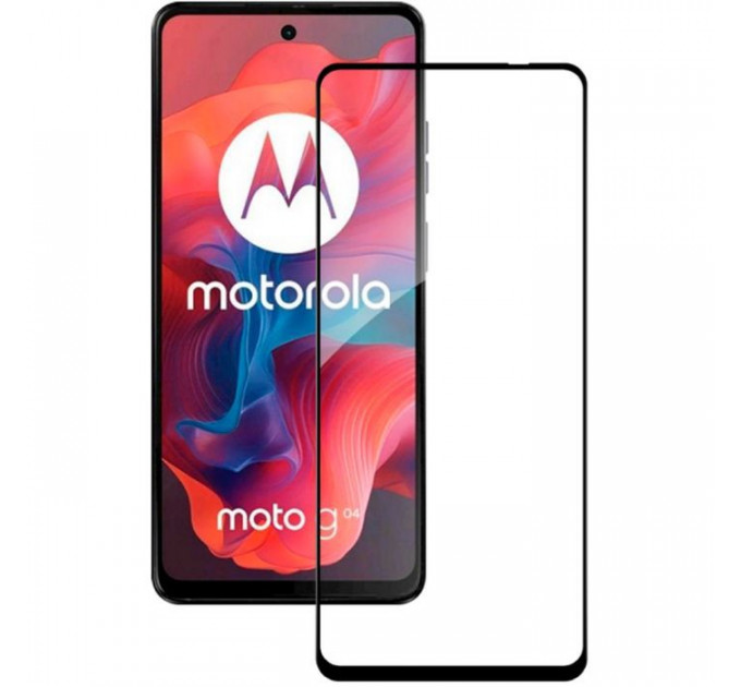 Скло захисне ACCLAB Full Glue Moto G04 Black (1283126594250)