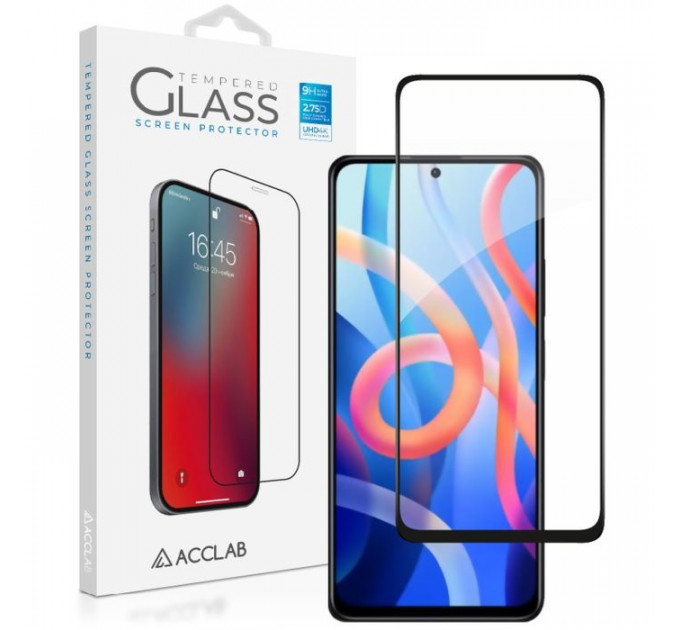 Скло захисне ACCLAB Full Glue Xiaomi Redmi Note 11 5G Black (1283126522772)